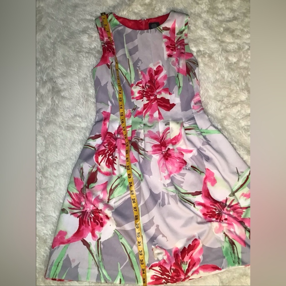 Vince camuto fit & flare Floral dress size 6 - Picture 8 of 12